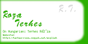 roza terhes business card